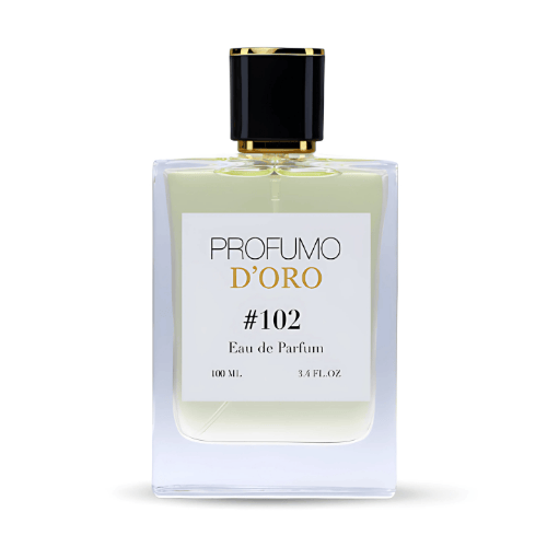Profumo D’oro #102 – edler Flakon, Hauptansicht des luxuriösen Prestige Eau de Parfum